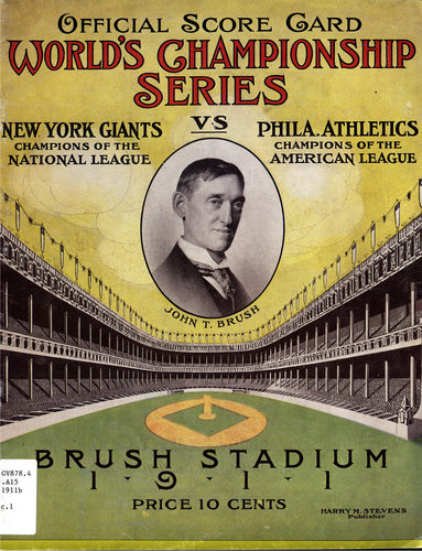 1911 World Series Program